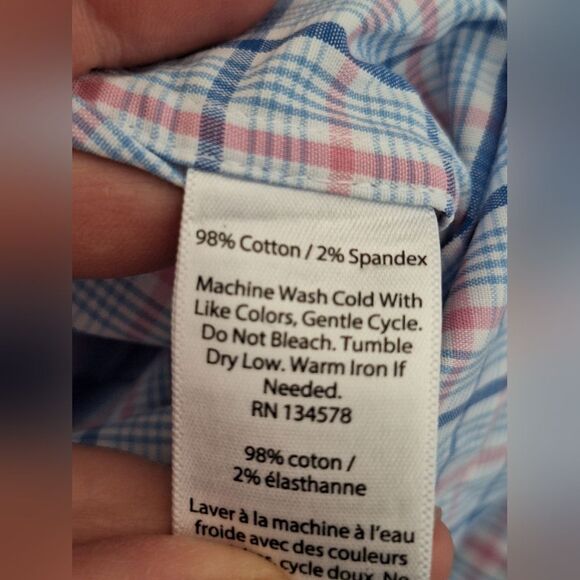 Vineyard Vines Shirt Mens Large Classic Fit Murray Tattersall Check Poplin - Picture 4 of 8